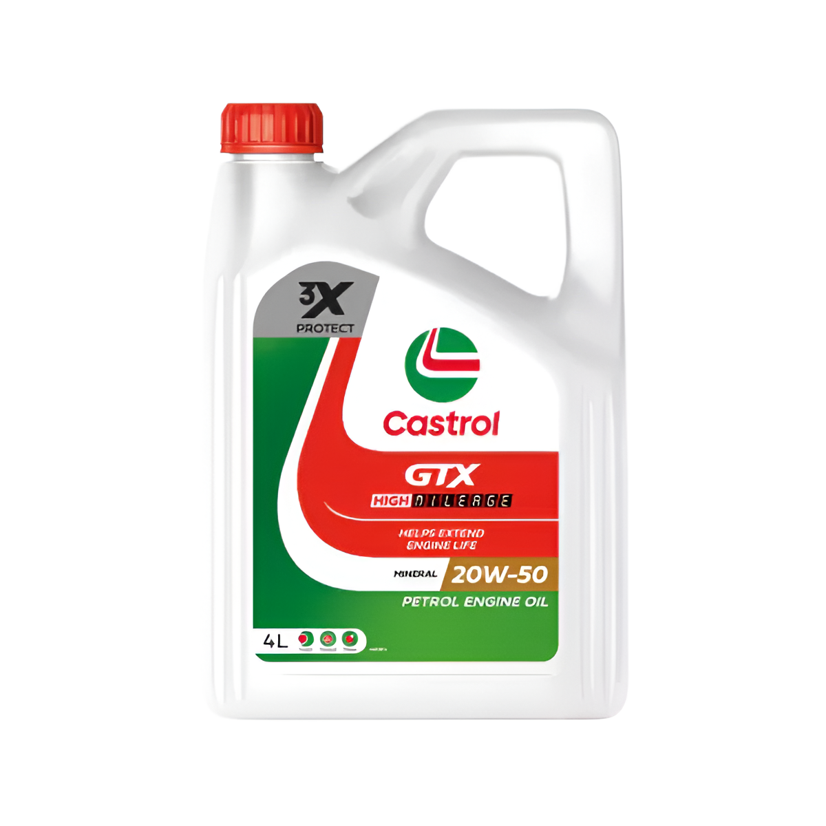 Castrol GTX - 20W50 High Mileage (4 Liter)
