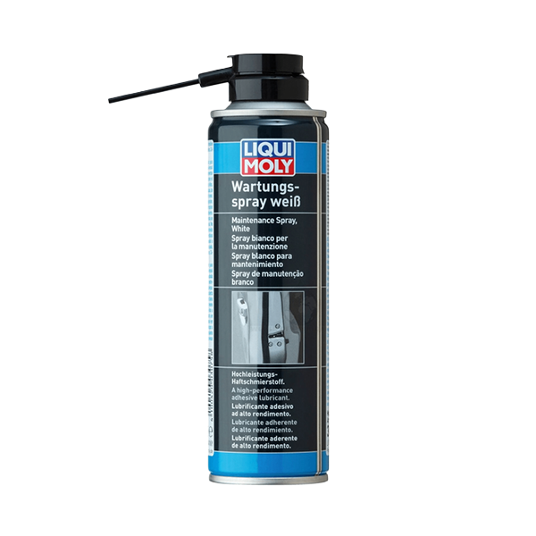 Liqui Moly Maintenance Spray White - Machine Lubricant Spray - Synthetic - Corrosion Protection (250ml)